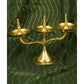 Spillbox Gold Toned Triple Lamp Diya Pooja Essentials | Swadesiicart