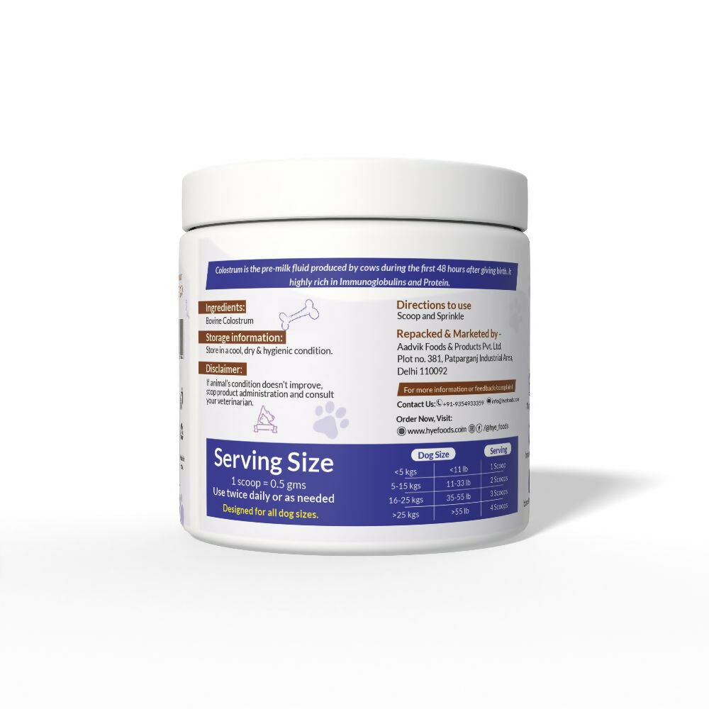 Hye Pets Bovine Colostrum Powder For Dogs & Cats - Swadesiicart