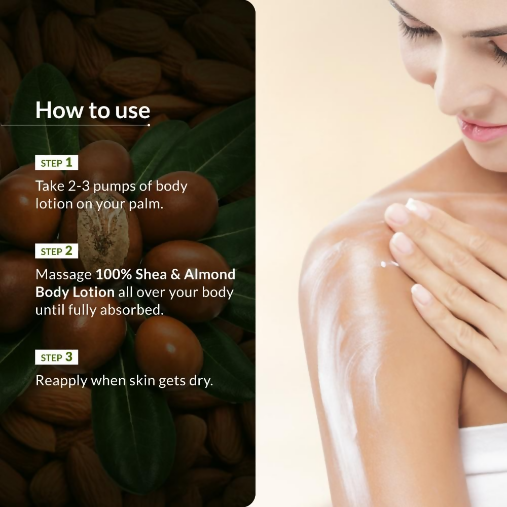 Lotus Botanicals 100% Shea & Almond Body Lotion | Swadesiicart