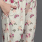 Ahalyaa Women Floral Printed Tunic with Palazzos - Beige Color | Swadesiicart