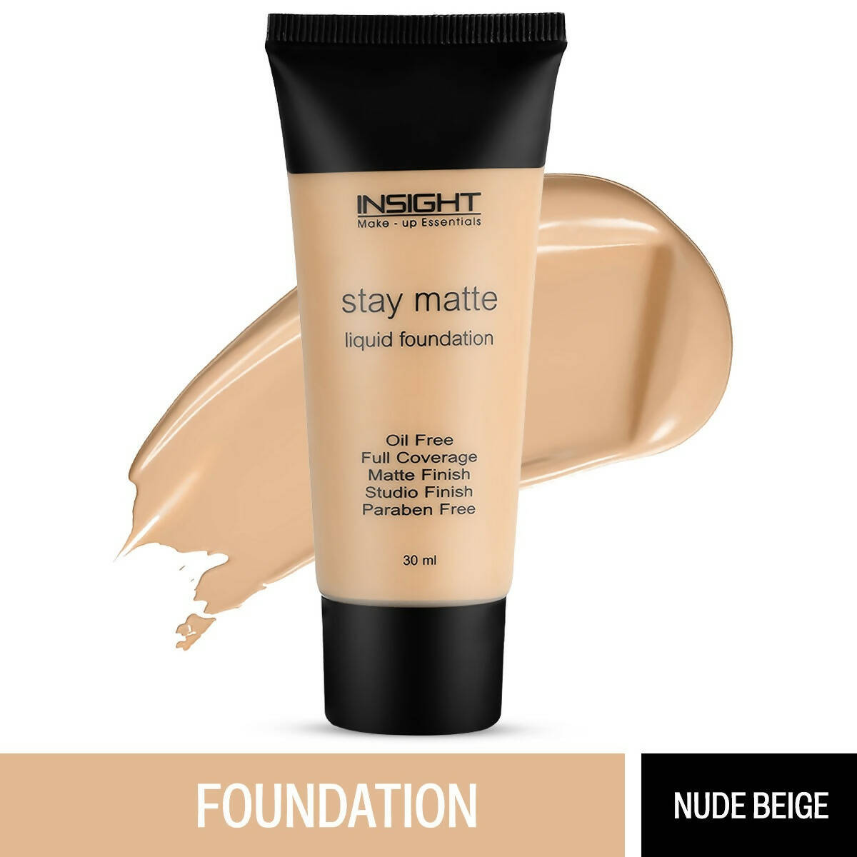 Insight Cosmetics Stay Matte Liquid Foundation - Nude Beige - Swadesiicart