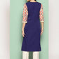 Ahalyaa Women's Traditional wear Kurta - Navy Blue | Swadesiicart