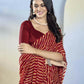 Maroon Georgette Designer Printed Ready to Wear Saree - Samyana | Swadesiicart