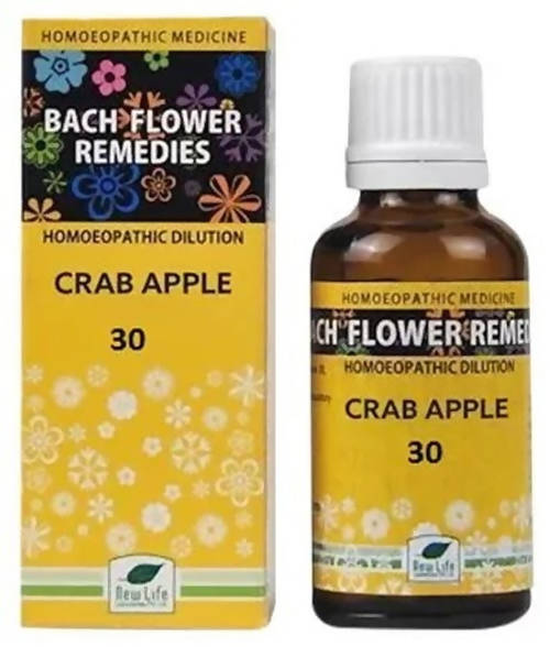 New Life Homeopathy Bach Flower Remedies Crab Apple Dilution | Swadesiicart