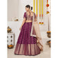DEIANA'S Beautiful Jackquard Weaving Lehengha Choli - Wine | Swadesiicart