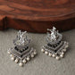 Mominos Fashion Johar Kamal Silver Barrat Earrings
