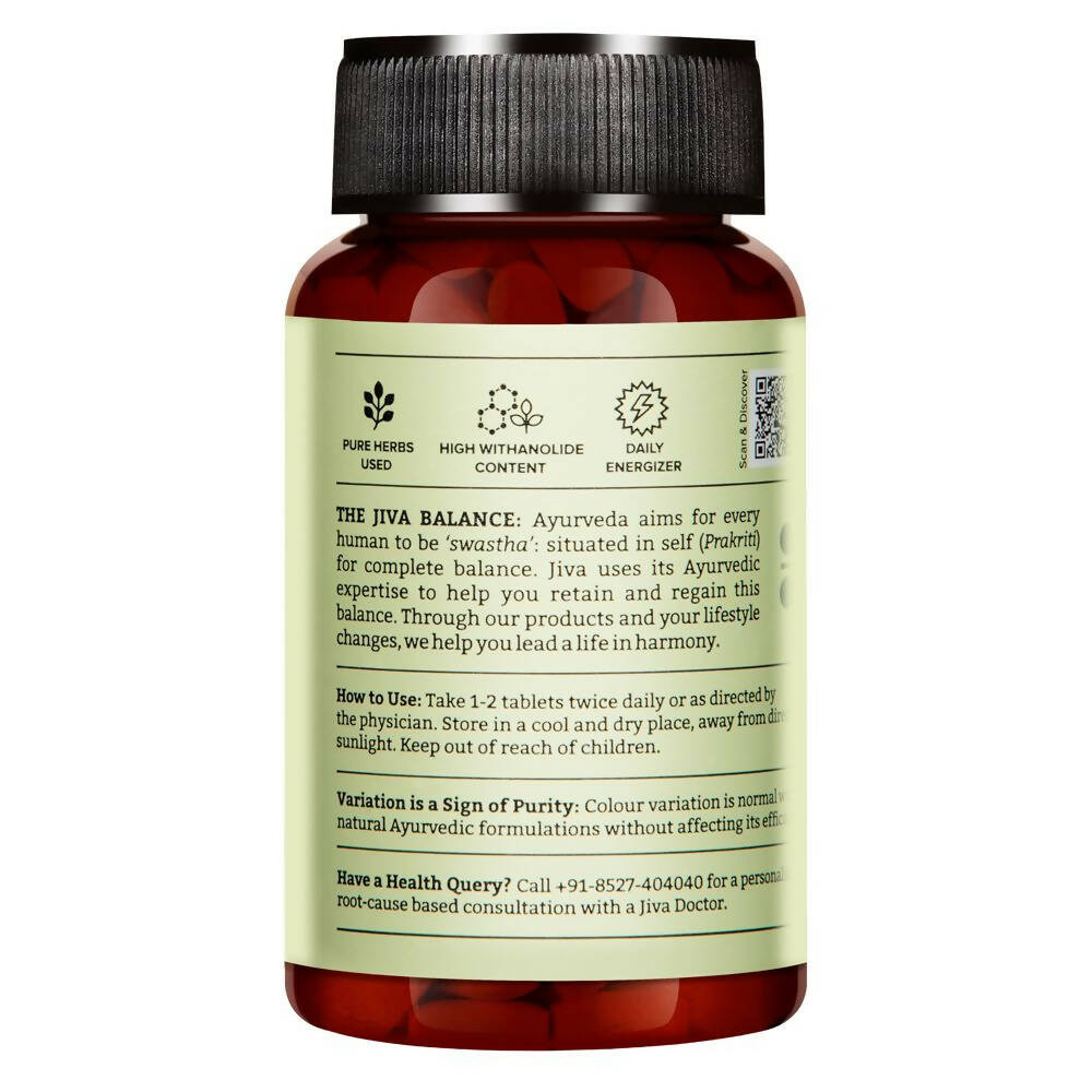 Jiva Ayurveda Ashwagandha Tablets - Swadesiicart