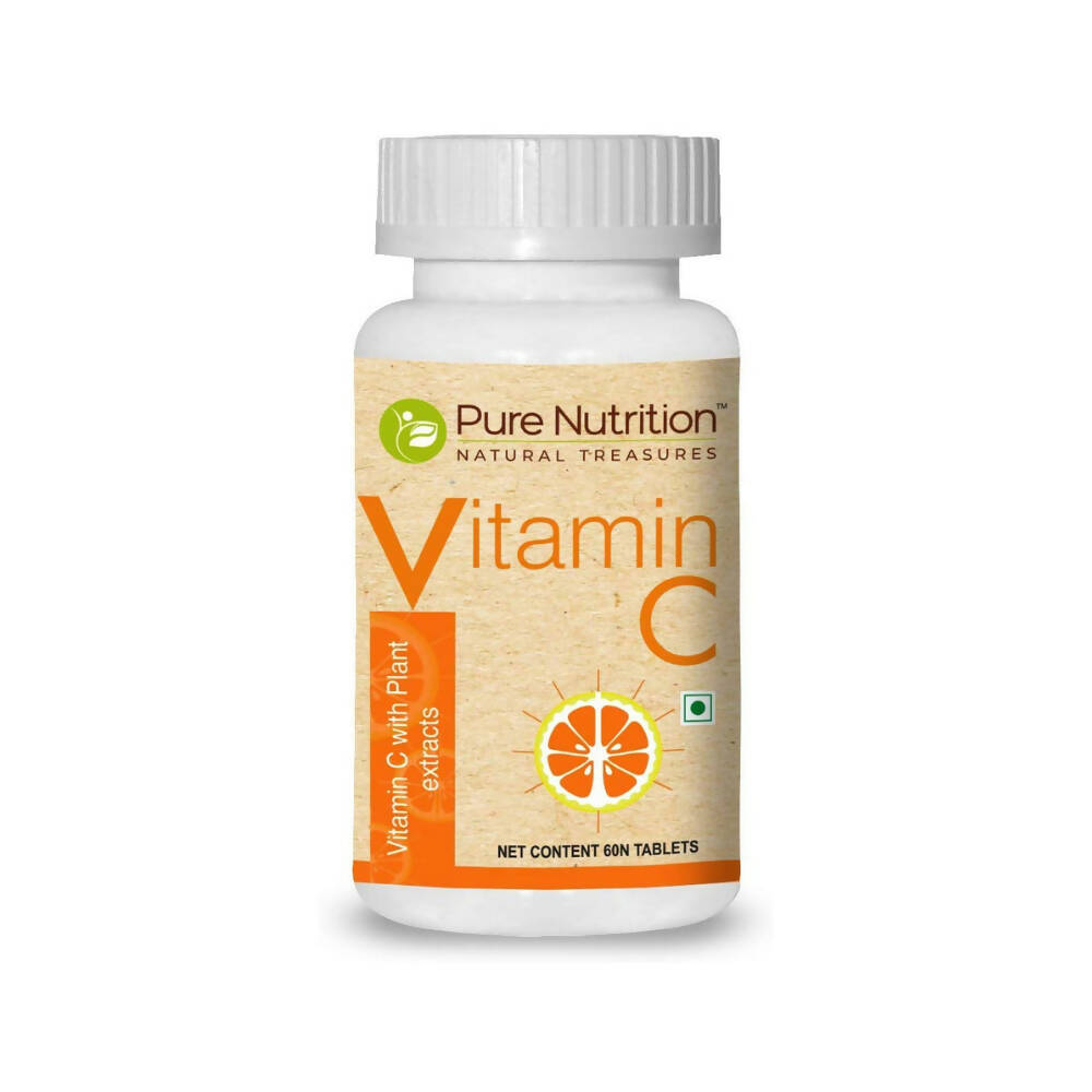 Pure Nutrition Vitamin C with Orange Peel & Amla Extract Veg Tablets - Swadesiicart
