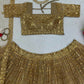 Jyoti Fashion Women's Beige Butterfly Net Sequins with Thread Embroidered Designer Lehenga Choli Set | Swadesiicart