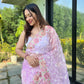 Vamsee Zoya Lavender Organza Silk Saree - Swadesiicart