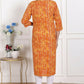 Miravan Womens Yellow Bandhani Printed Straight Kurti - Swadesiicart