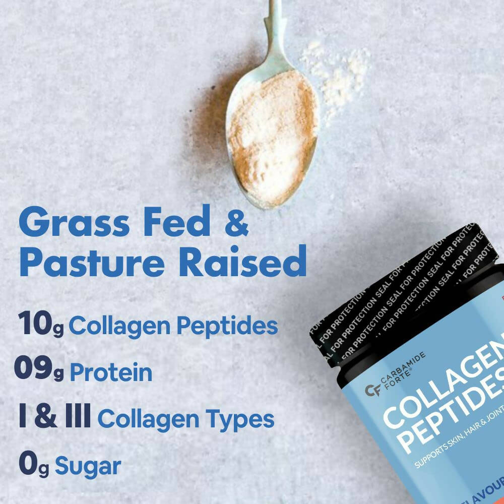 Carbamide Forte Hydrolyzed Collagen Powder with Type 1 & 3 Collagen Peptides - Swadesiicart