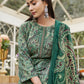 Jyoti Fashion Women's Green Velvet Digital Print with Resham Thread work Kurta with Trouser & Dupatta | Swadesiicart