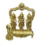 Tamas Brass Ram Darbar Statue | Ram Sita Laxman Hanuman | Golden - Tamas