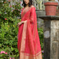 Vishnu Weaves Women's Gajri Soft Tissue Silk Zari Woven Saree with Blouse - Swadesiicart