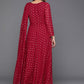 Ahalyaa Women's Traditional wear Ethnic Dress - Maroon | Swadesiicart
