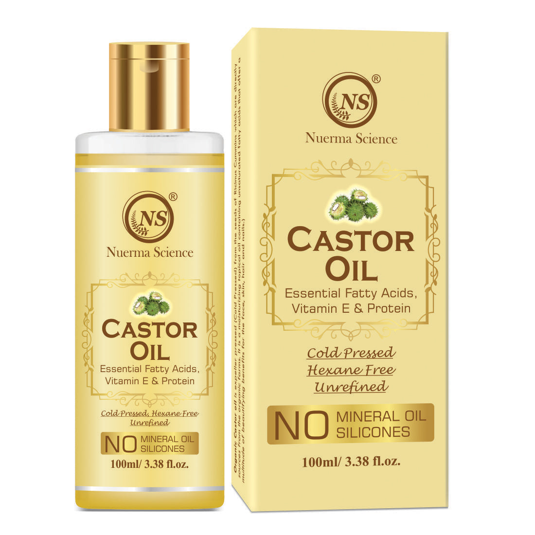 Nuerma Science Castor Oil For Hair & Body | Swadesiicart