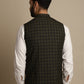 Even Apparels Men's Multi Mandarin Collar Waistcoat | Swadesiicart