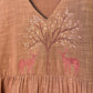 trueBrowns Pink Gauze Kurta Set | Swadesiicart