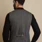 Even Apparels Men's Grey Woolen Waistcoat With Patch Pocket | Swadesiicart