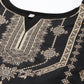 Ahalyaa Unstitched Black Dress Material | Swadesiicart