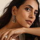 trueBrowns Silver Pearl Bead Earrings | Swadesiicart