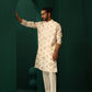 trueBrowns Men's Ivory Peach Cotton Kurta | Swadesiicart