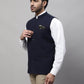 Even Apparels Men's Blue Pure Wool Nehru Jacket | Swadesiicart