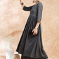 InWeave Women's Grey Chikankari Long Anarkali Kurta Sharara Set - Swadesiicart