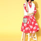 InWeave Red Elephant Flared Dress - Swadesiicart