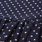 Ahalyaa Women Navy Blue & Golden Polka Dots Print Tiered Beautiful Tunic | Swadesiicart