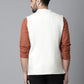 Even Apparels Men's White Pure Wool Nehru Jacket | Swadesiicart