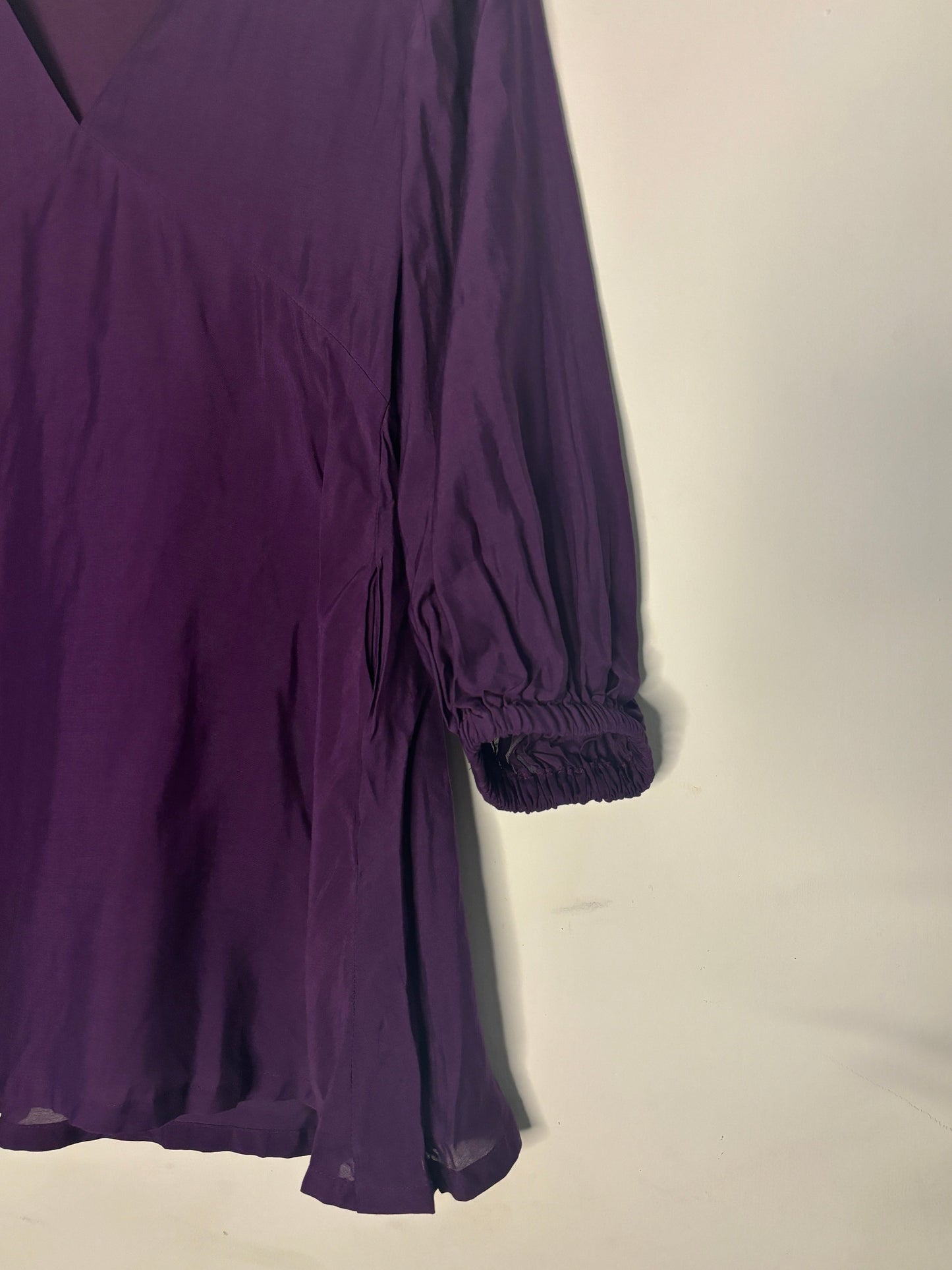 trueBrowns Purple Slub Top | Swadesiicart
