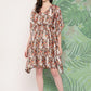 InWeave Women's Elegant Bird Print Kaftaan - Swadesiicart