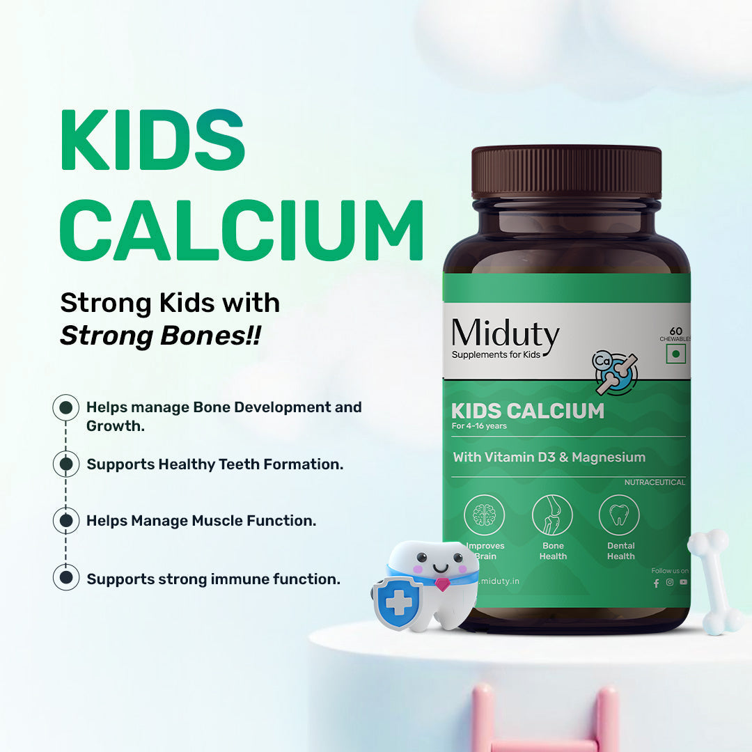 Miduty by Palak Notes Kids Calcium Chewables | Swadesiicart