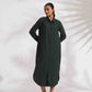 trueBrowns Green Cotton Shirt Dress | Swadesiicart