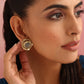 trueBrowns Brass Circular Stud Earrings - Swadesiicart
