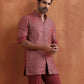 trueBrowns Men's Rust Cotton Dobby Short Kurta | Swadesiicart