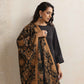 trueBrowns Brown Floral Reversible Woollen Stole | Swadesiicart