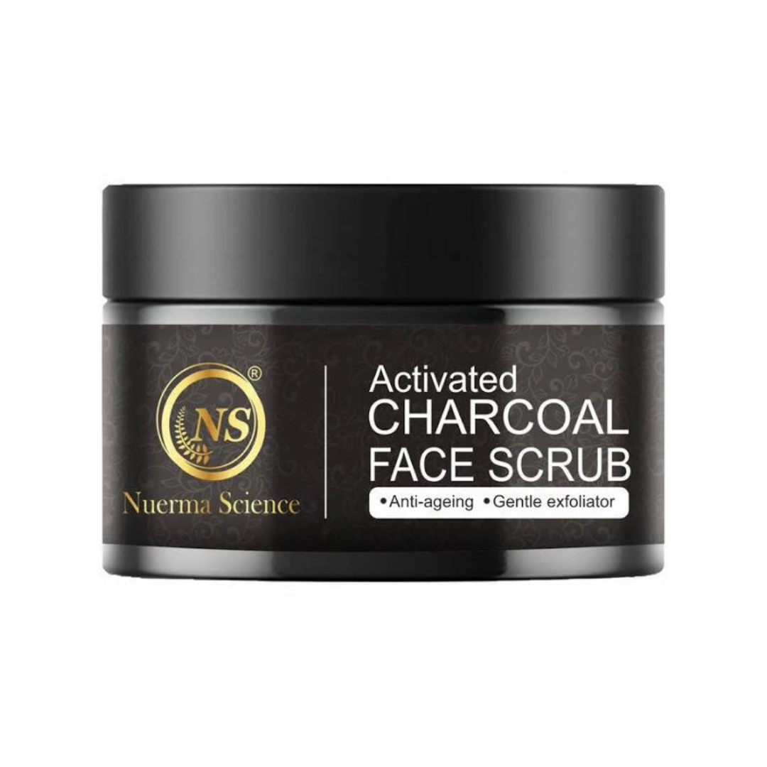 Nuerma Science Charcoal Face Scrub | Remove Dead Skin Cells & Cleanse Deeply | Swadesiicart