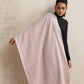 trueBrowns Pink Geometric Woollen Stole | Swadesiicart