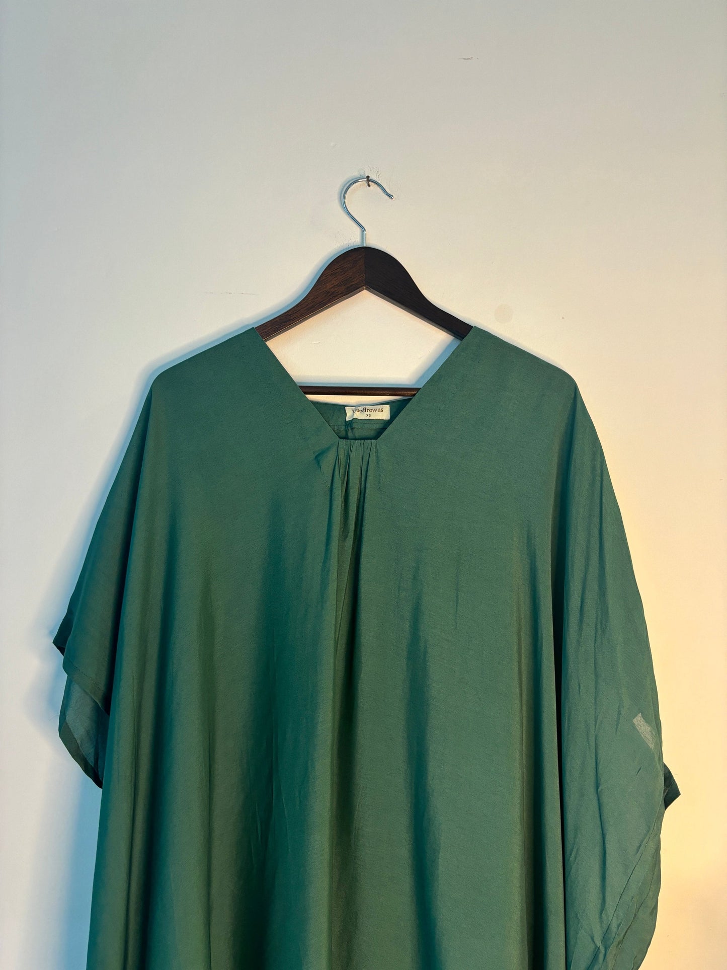 trueBrowns Green Slub Kurta | Swadesiicart