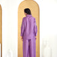 BulBul Saroj Purple Chanderi Co-Ord Set - Swadesiicart