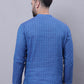 Even Apparels Blue Pure Cotton Short Kurta With Band Collar | Swadesiicart