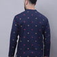 Even Apparels Blue Pure Cotton Short Kurta With Band Collar | Swadesiicart