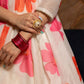 Pomcha Jaipur Carnation Off White Anarkali Set | Swadesiicart