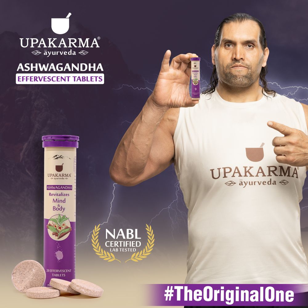 Upakarma Ayurveda Ashwagandha Effervescent Tablets | Swadesiicart