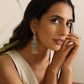 trueBrowns Silver Peacock Earrings | Swadesiicart