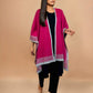 trueBrowns Pink Woollen Kaftan Cape | Swadesiicart