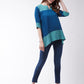 InWeave Women's Peacock Blue Top - Swadesiicart